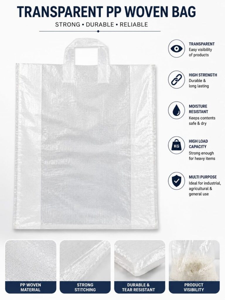 PP woven bag sample transparent-pp-woven-bag-poster