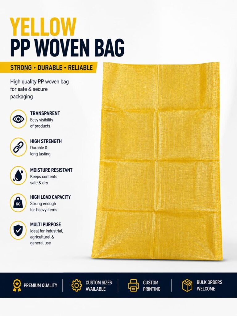 PP woven bag sample yellow-pp-woven-bag-poster